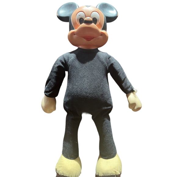 1975 Vintage 18" Disney Mickey Mouse "Marching Mickey" Doll Hasbro Movable-Works - Picture 1 of 6